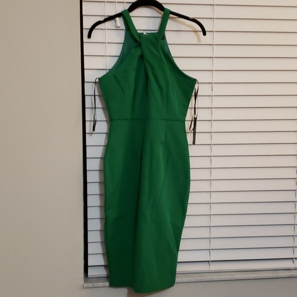 Lulus Be My Baby Green Bodycon Midi Dress XS